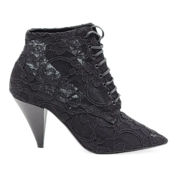 Saint Laurent Paris Kiki Lace BootsBlackNEW $990